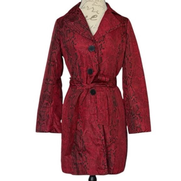 NWT CHICO’S KITTY ANIMAL PRINT TRENCH - Picture 1 of 3